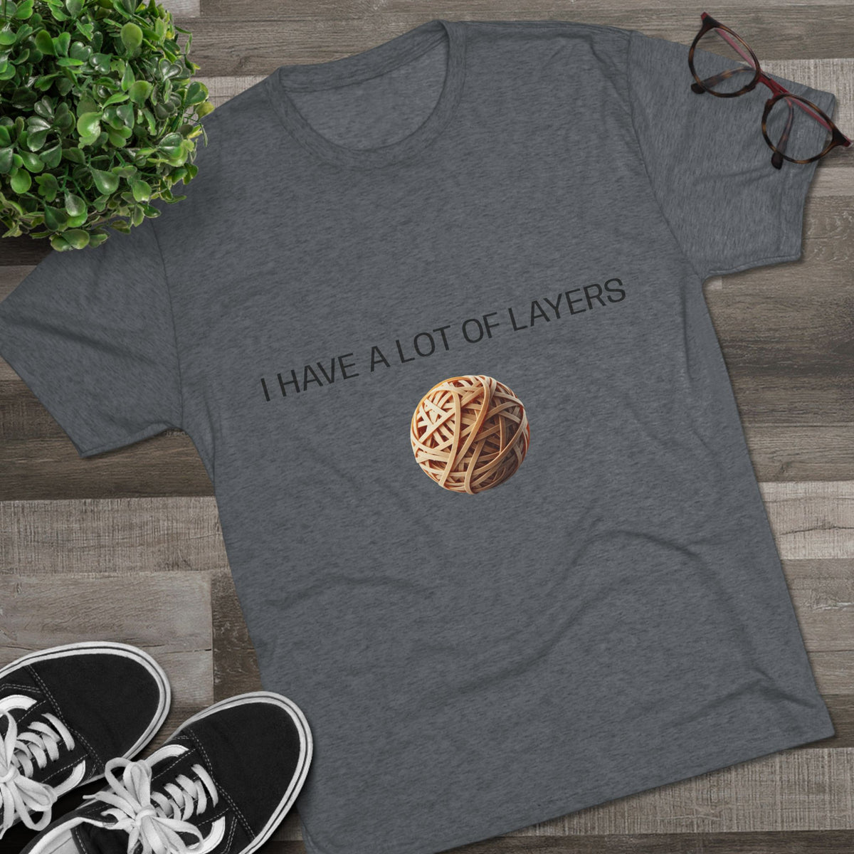 Graphic Tee — “I Have a Lot of Layers” Yarn Ball Shirt