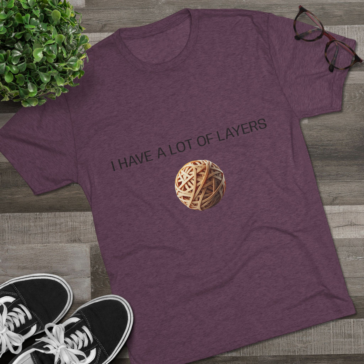 Graphic Tee — “I Have a Lot of Layers” Yarn Ball Shirt