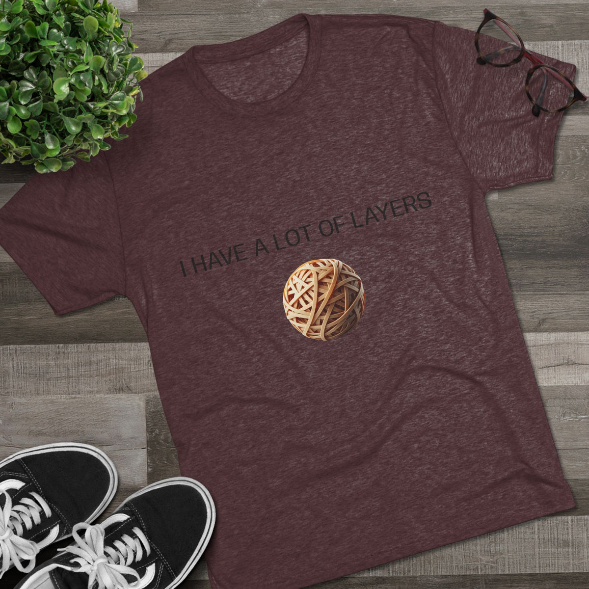 Graphic Tee — “I Have a Lot of Layers” Yarn Ball Shirt