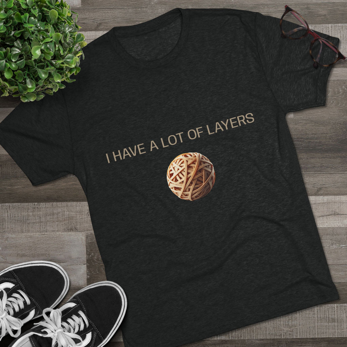 Graphic Tee — “I Have a Lot of Layers” Yarn Ball Shirt