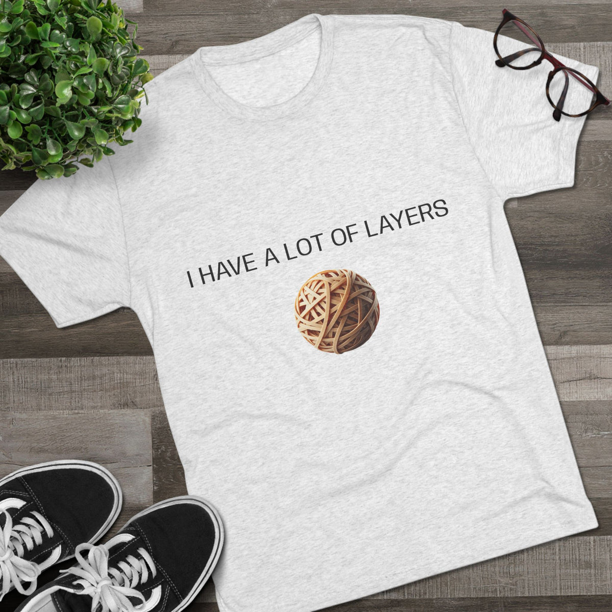 Graphic Tee — “I Have a Lot of Layers” Yarn Ball Shirt