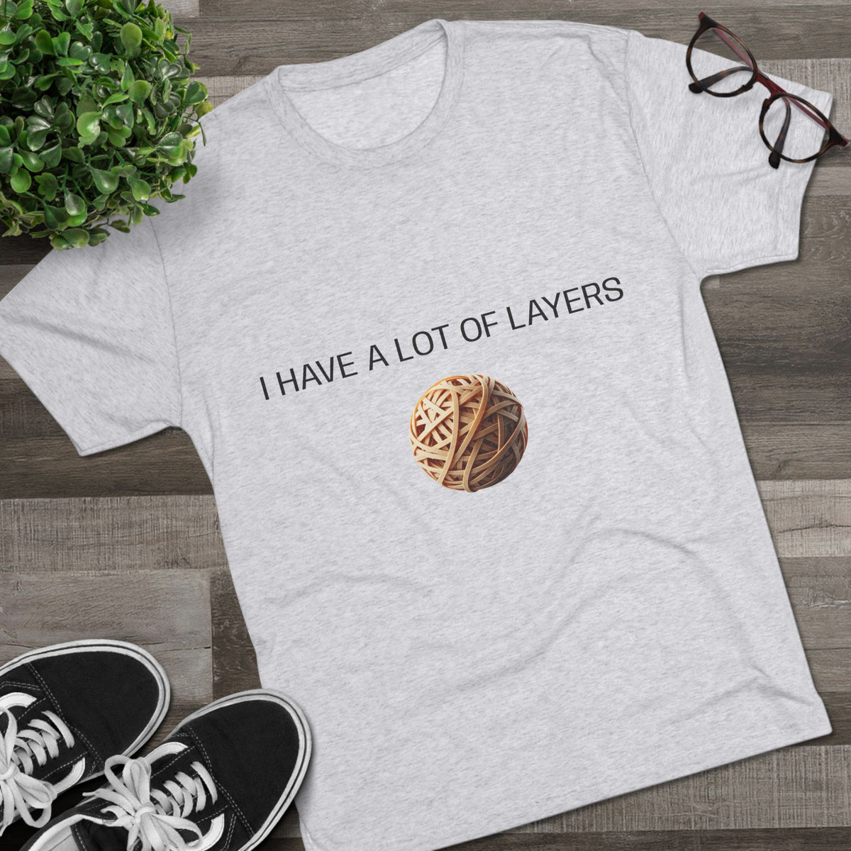 Graphic Tee — “I Have a Lot of Layers” Yarn Ball Shirt