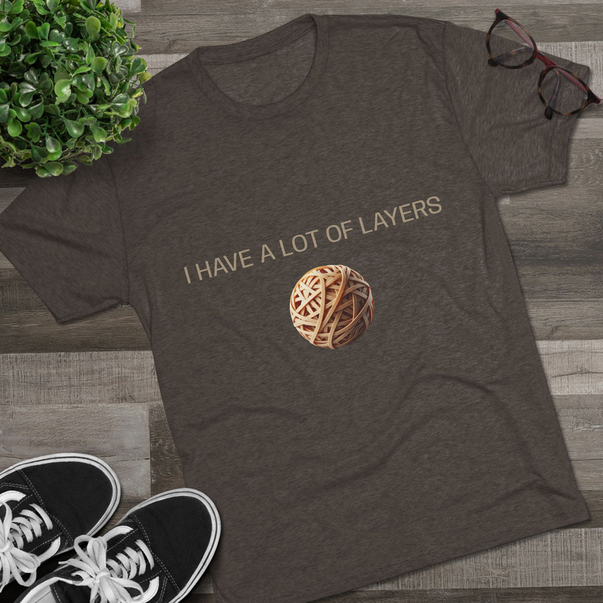 Graphic Tee — “I Have a Lot of Layers” Yarn Ball Shirt