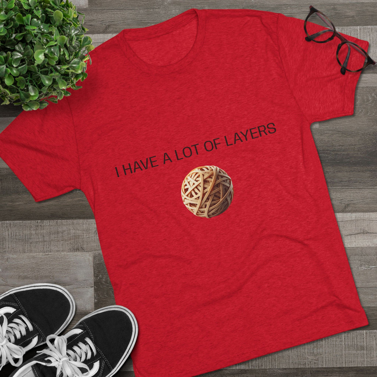 Graphic Tee — “I Have a Lot of Layers” Yarn Ball Shirt