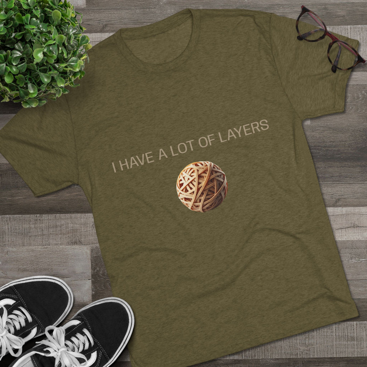 Graphic Tee — “I Have a Lot of Layers” Yarn Ball Shirt