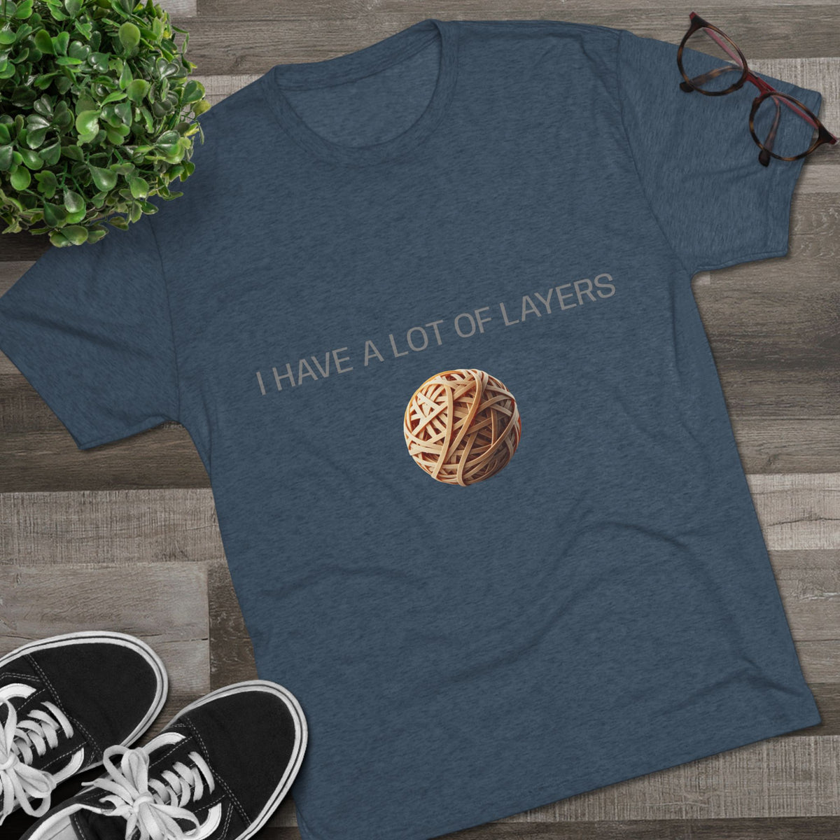 Graphic Tee — “I Have a Lot of Layers” Yarn Ball Shirt
