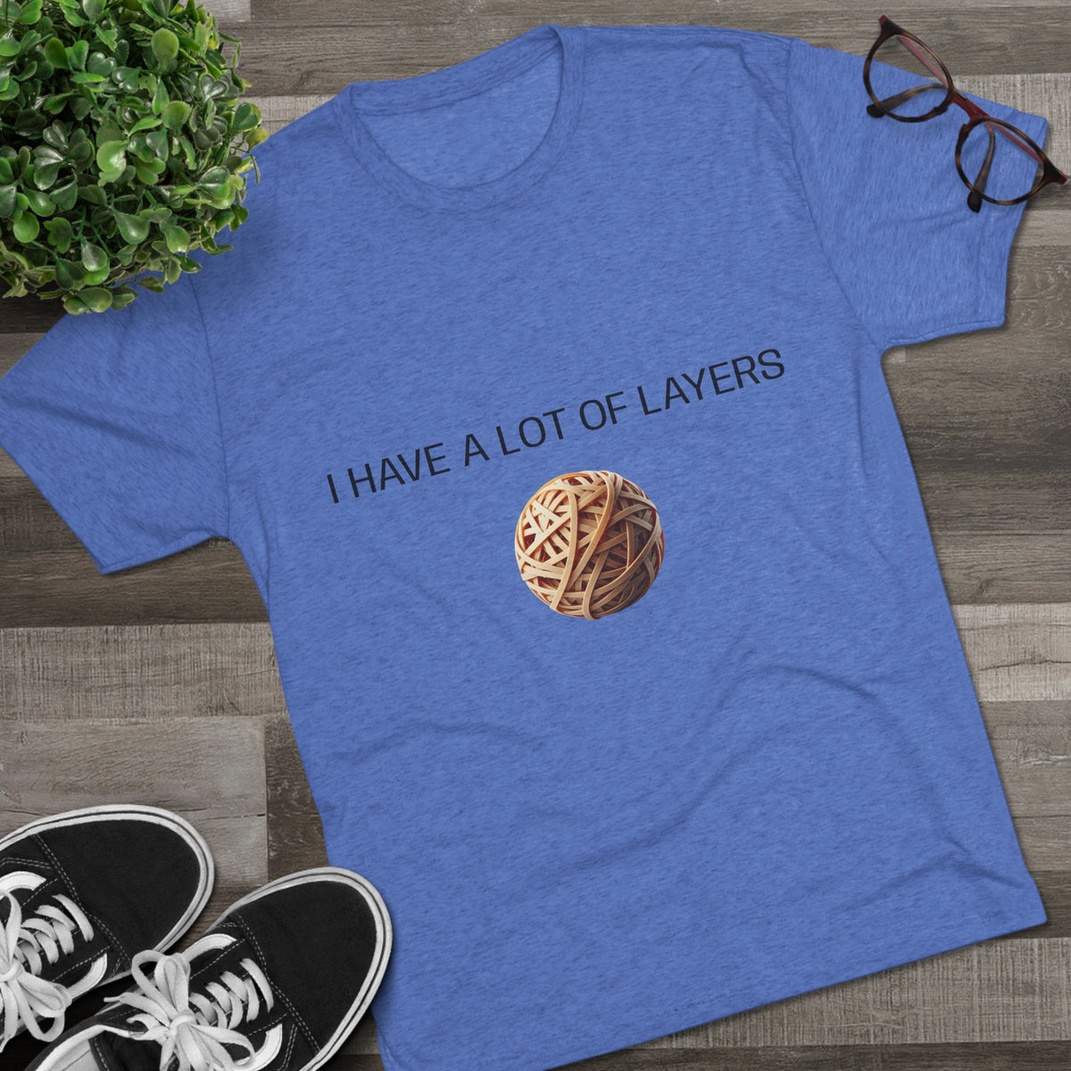 Graphic Tee — “I Have a Lot of Layers” Yarn Ball Shirt