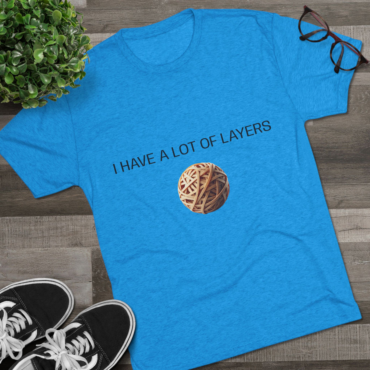 Graphic Tee — “I Have a Lot of Layers” Yarn Ball Shirt